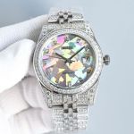 Rolex Datejust Replica with Sapphire Crystal Imported Mechanical Movement 2300 AAA Zircons 41mm Diamond Watch